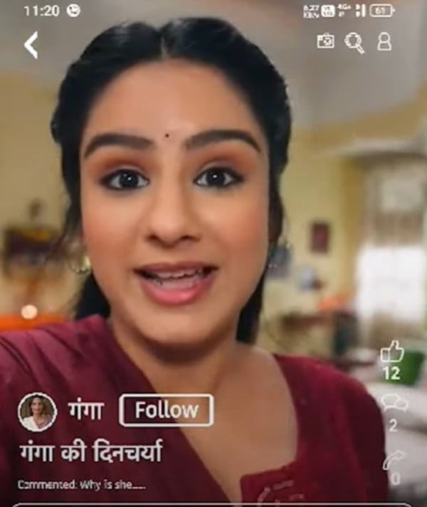 Shivika Pathak in a still from the Hindi serial Do Dooni Pyaar (2024)