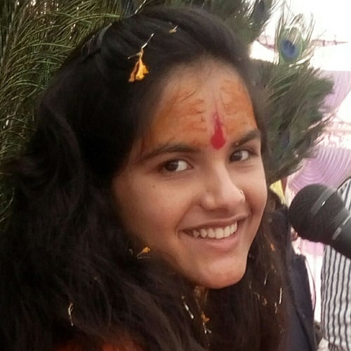 Shivranjani Tiwari in Shrimad Bhagwat Katha