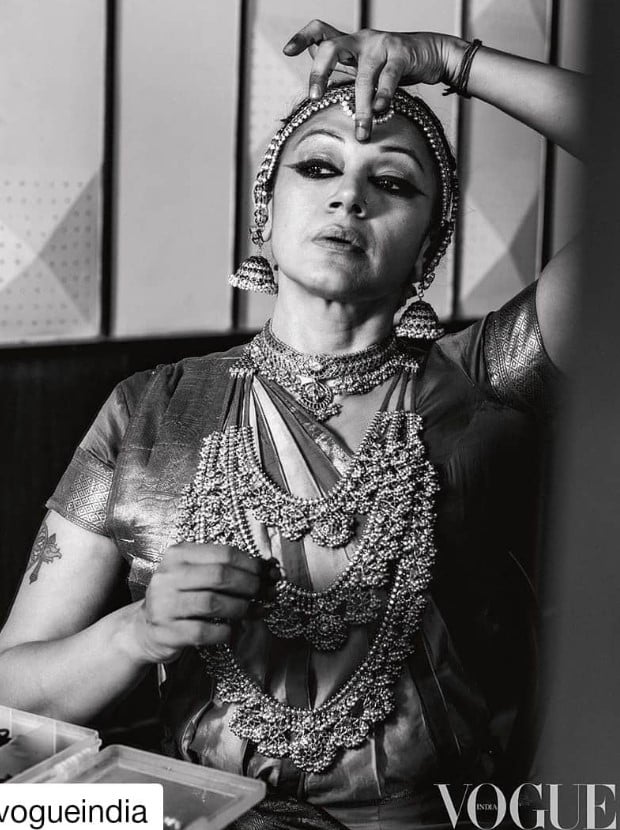 Shobana on the cover of Vogue magazine