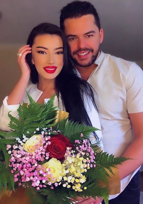 Shpat Kasapi with his ex-wife Selvije Jaos
