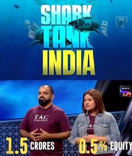 Shreedha Singh and her husband in Shark Tank India