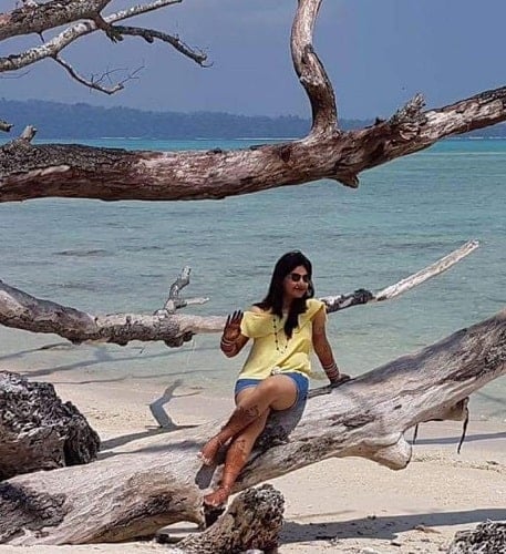 Shreedha Singh during her vacation
