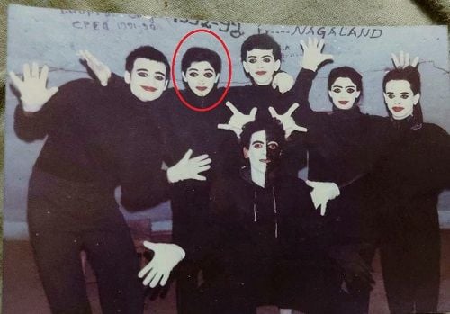 Shreyas Talpade during his college days