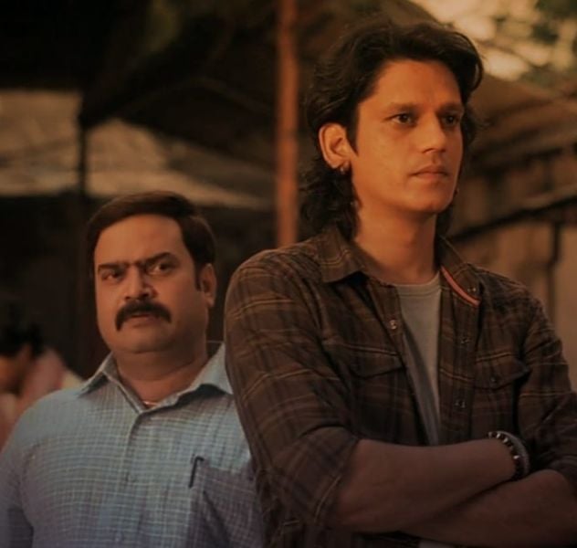 Shrikant Verma (left) as Mamaji in a still from the web series Mirzapur season 2 (2020)