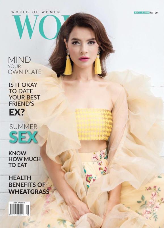 Shristi Shrestha on the cover page of a famous magazine