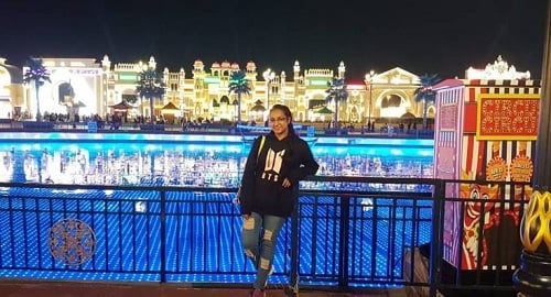 Shruthi Narayanan during her vacation