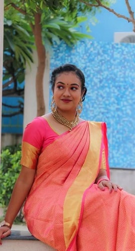 Shruthi Narayanan in a print ad