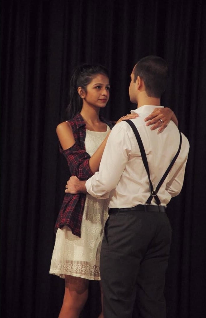 Shruti Chauhan during her theatre play at her college