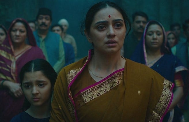 Shruti Marathe in a still from the film Munjya (2024)