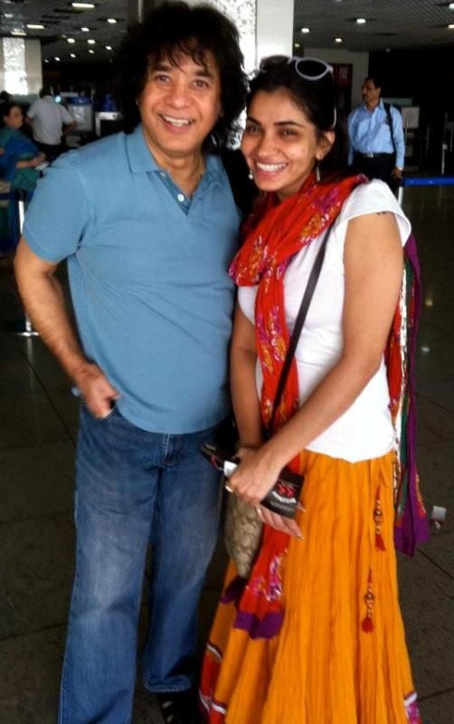 Shruti Pathak with Ustad Zakir Hussain