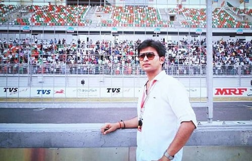 Shubhankar Mishra in his teens during his college days