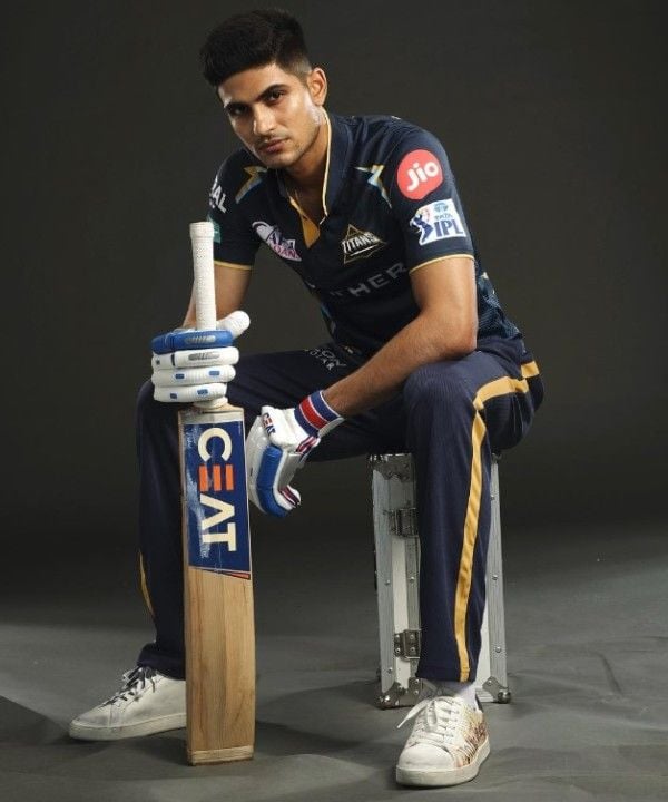 Shubman Gill in Gujarat Titans jersey