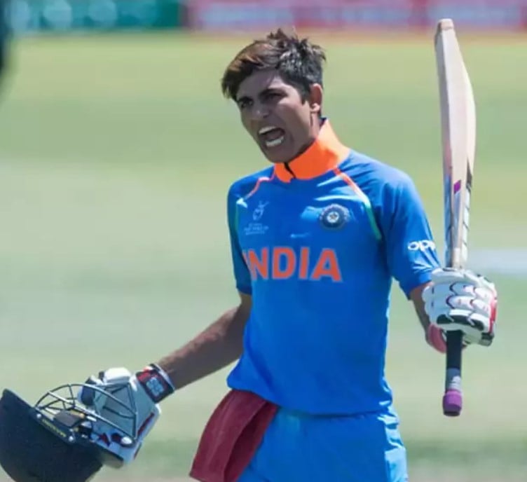 Shubman Gill when he played for India Under-19