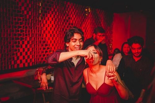 Shweta Basu Prasad consuming alcohol