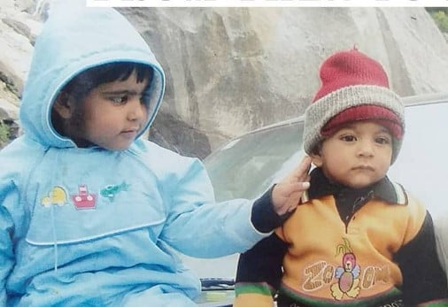 Shweta Sehrawat (left) in childhood