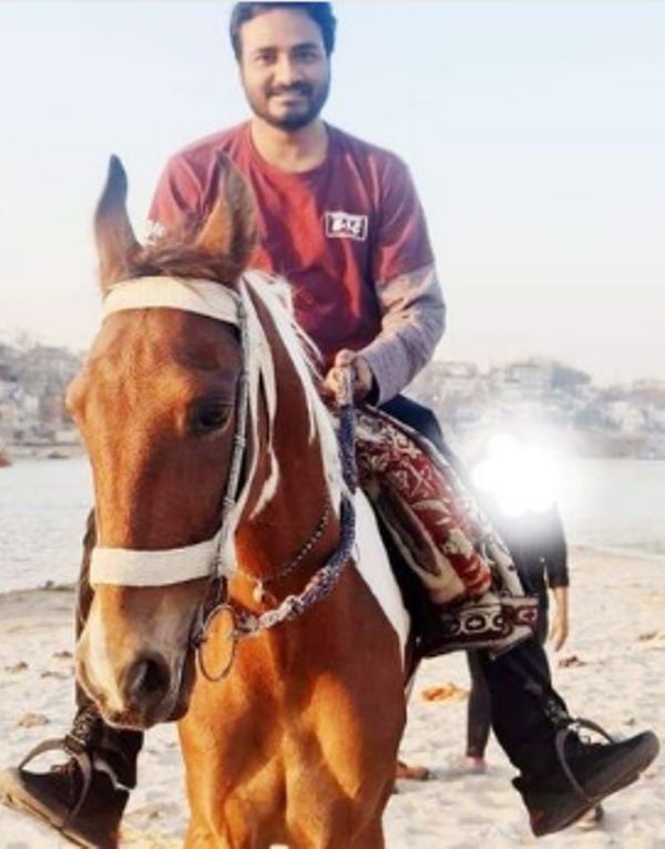 Shyam Dehati horse riding