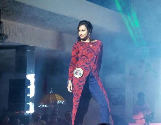 Shyji AdS during her rampwalk in The Queen of Hills