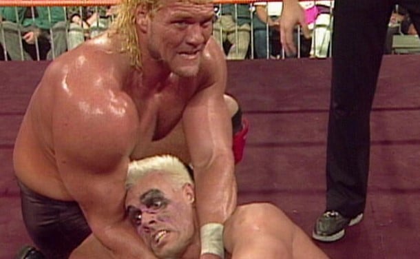 Sid Eudy during a fight with Sting