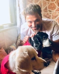 Siddhaanth Surryavanshi with his pets