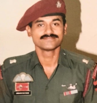 Siddharth Chatterjee as an Army officer