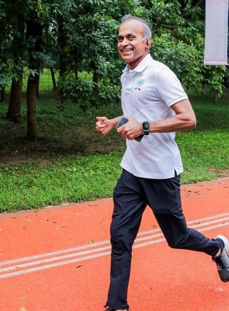 Siddharth Chatterjee while running for a charitable work