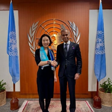 Siddharth Chatterjee while working as a UN Resident Coordinator to China