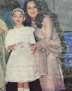 Sidhika Sharma during her school function with Padmini Kolhapure