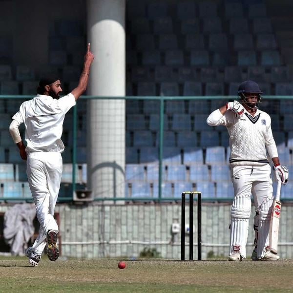 Simarjeet Singh in the 2018-19 Ranji Trophy