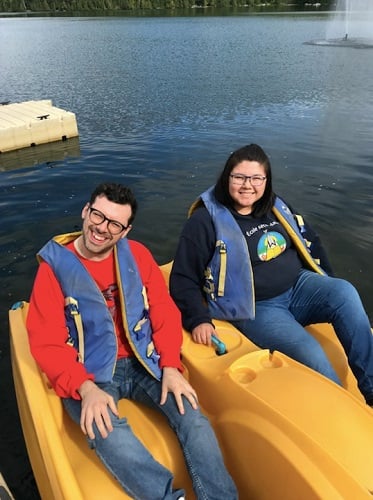 Simon Boulerice during his vacation