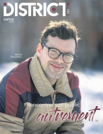 Simon Boulerice featured on a magazine cover