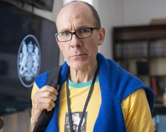Simon Paisley Day in a still from the television show This England (2022)