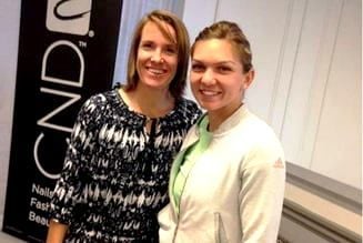 Simona Halep With Justine Henin