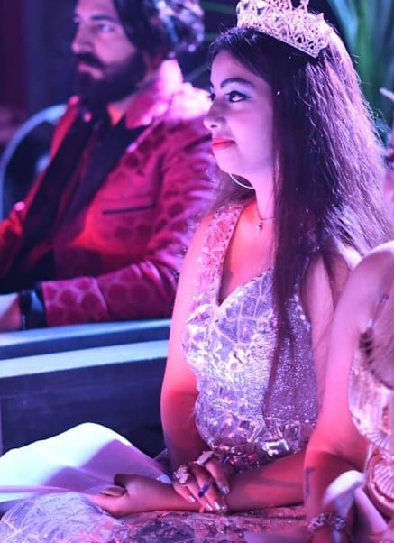 Simran Behl while judging the Mr and Miss King and Queen India beauty pageant