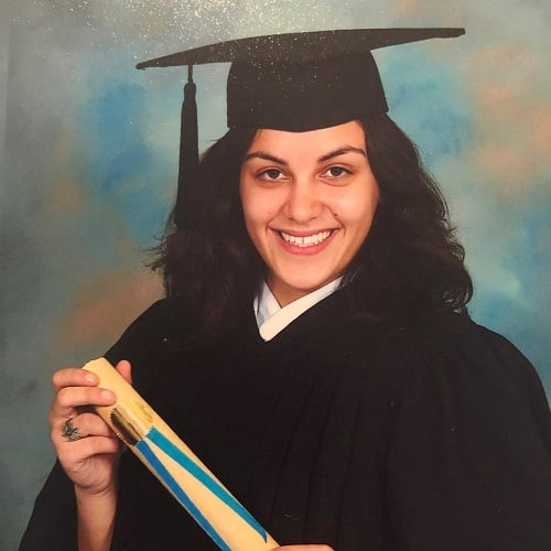 Sinem Kara during her school days