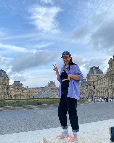 Sinem Kara during her vacation