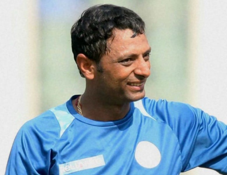 Sitanshu Kotak playing in a domestic tournament