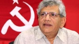 Sitaram Yechury in a CPI (M) conference