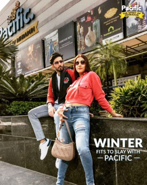 Siwet Tomar in a print advertisement for Pacific Mall – The Spirit of Dehradun