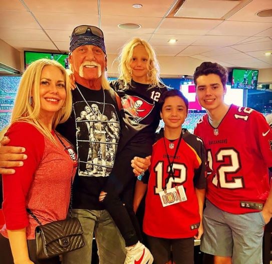 Sky Daily with Hulk Hogan and her children