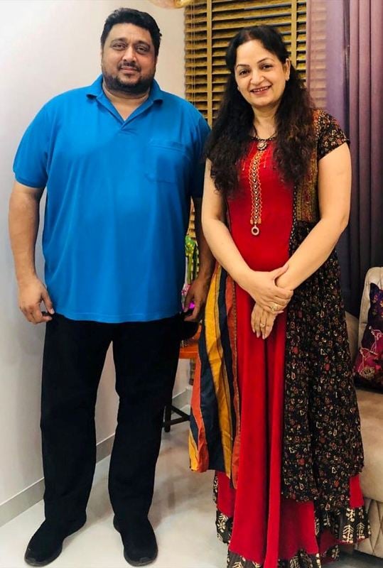 Smeep Kang with Upasana Singh (right) during the shoot of a film