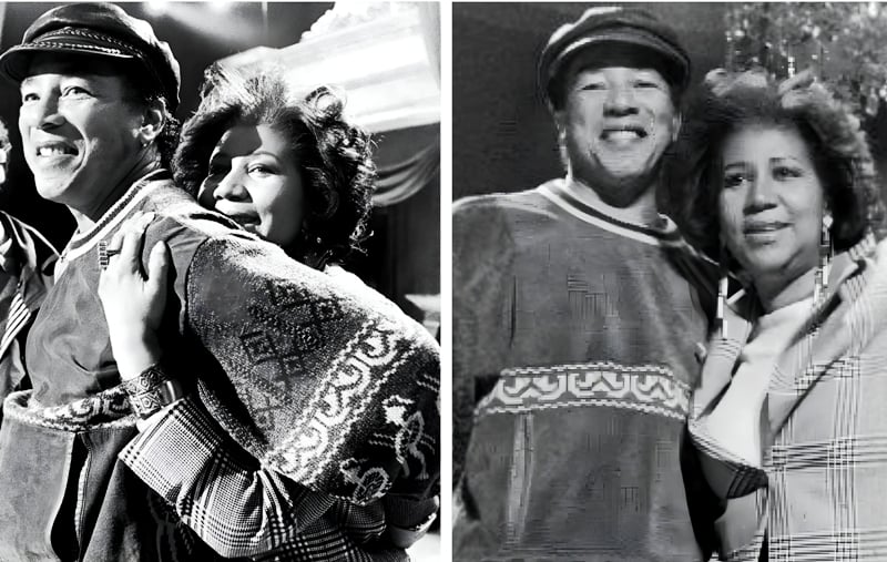 Smokey Robinson and Aretha Franklin
