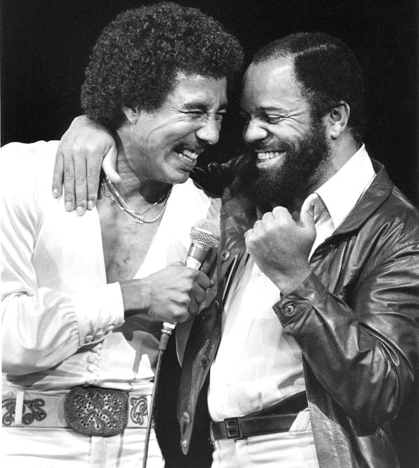 Smokey Robinson and Berry Gordy in 1981