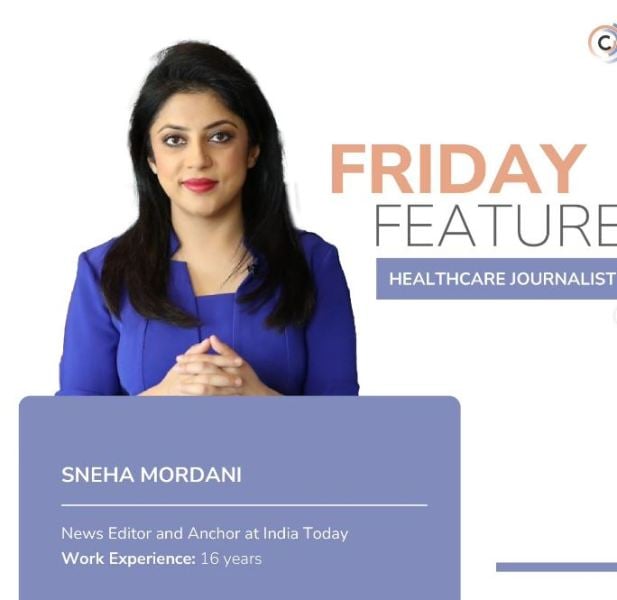 Sneha Mordani as a healthcare journalist
