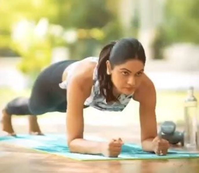 Sneha Reddy while working out
