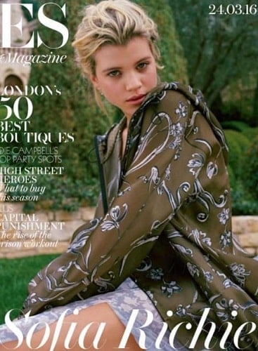 Sofia Richie featured on a magazine cover
