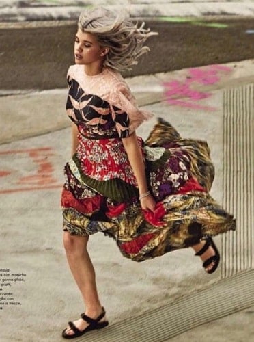 Sofia Richie in a print advertisement