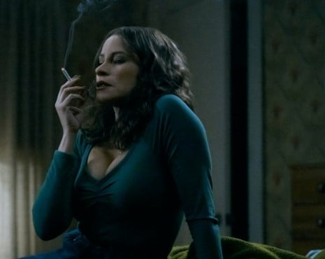 Sofía Vergara while smoking a cigarette