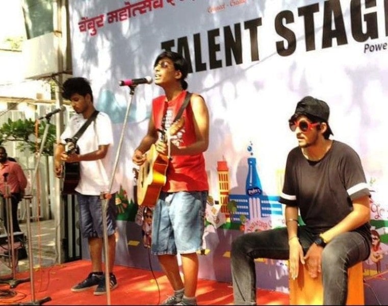 Sohil Jhuti during his first stage show with Bad Bananas