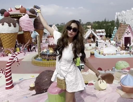 Soma Laishram while holidaying in Thailand and featuring in one of her vlogs