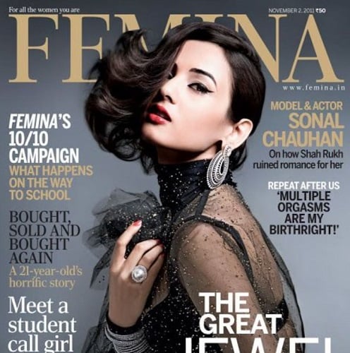 Sonal Chauhan featured on Femina